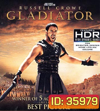 4K - Gladiator (2000) นักรบผู้กล้าผ่าแผ่นดินทรราช - แผ่นหนัง 4K UHD