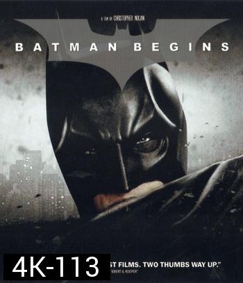 4K - Batman Begins (2005) แบทแมน บีกินส์ - แผ่นหนัง 4K UHD