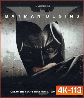 4K - Batman Begins (2005) แบทแมน บีกินส์ - แผ่นหนัง 4K UHD