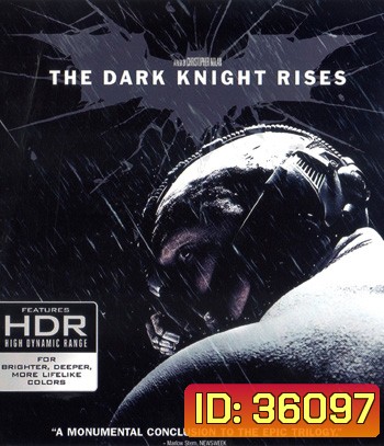 4K - The Dark Knight Rises (2012) แบทแมน อัศวินรัตติกาลผงาด - แผ่นหนัง 4K UHD