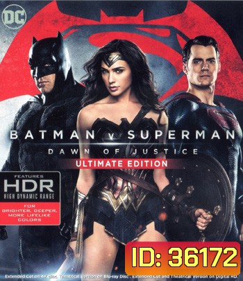 4K - Batman v Superman: Dawn of Justice (2016) แบทแมน ปะทะ ซูเปอร์แมน แสงอรุณแห่งยุติธรรม {เสียงไทยออกเป็นบางช่วง} - แผ่นหนัง 4K UHD