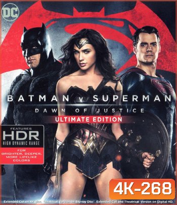 4K - Batman v Superman: Dawn of Justice (2016) แบทแมน ปะทะ ซูเปอร์แมน แสงอรุณแห่งยุติธรรม {เสียงไทยออกเป็นบางช่วง} - แผ่นหนัง 4K UHD
