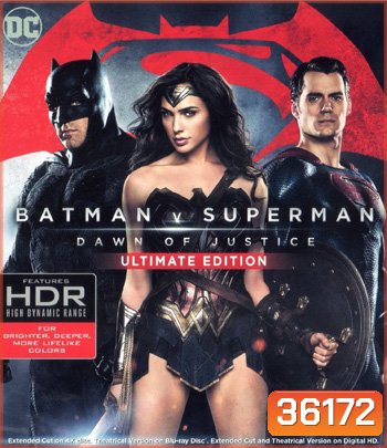 4K - Batman v Superman: Dawn of Justice (2016) แบทแมน ปะทะ ซูเปอร์แมน แสงอรุณแห่งยุติธรรม {เสียงไทยออกเป็นบางช่วง} - แผ่นหนัง 4K UHD