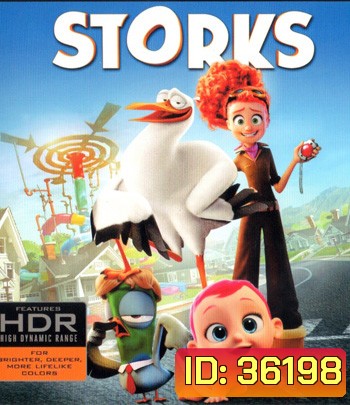 4K - Storks (2016) บริการนกกระสาเบบี๋เดลิเวอรี่ - แผ่นการ์ตูน 4K UHD
