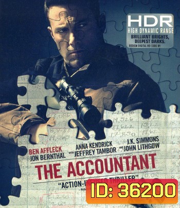 4K - The Accountant (2016) อัจฉริยะคนบัญชีเพชฌฆาต - แผ่นหนัง 4K UHD