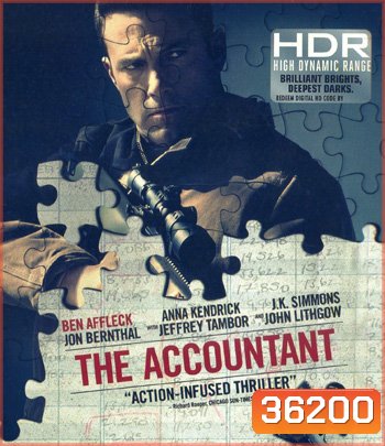 4K - The Accountant (2016) อัจฉริยะคนบัญชีเพชฌฆาต - แผ่นหนัง 4K UHD