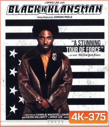 4K - BlacKkKlansman (2018) แบล็คแคลนซ์แมน - แผ่นหนัง 4K UHD