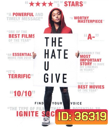4K - The Hate U Give (2018) - แผ่นหนัง 4K UHD