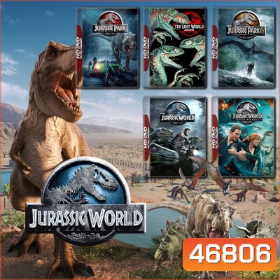 Jurassic Park 1-2-3 and Jurassic World 1-3 DVD Master พากย์ไทย
