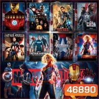 รวมหนัง Marvel Set 2 IRON MAN ภาค 1-3 + CAPTAIN AMERICA ภาค 1-3 + CAPTAIN MARVEL DVD Master พากย์ไทย