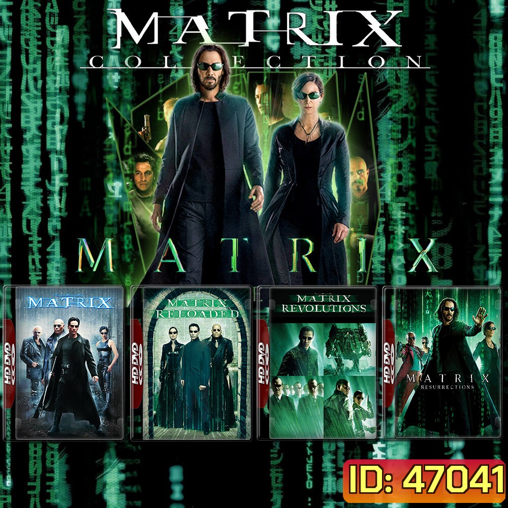The Matrix เดอะ เมทริคซ์ 1-4 Bluray หนังใหม่ มาสเตอร์ พากย์ไทย
