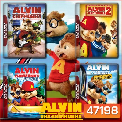 ALVIN AND THE CHIPMUNKS แอลวินกับสหายชิพมังค์จอมซน ภาค 1-4 Bluray Master พากย์ไทย