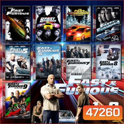 Fast And Furious เร็ว..แรงทะลุนรก ภาค 1-10+HobbsandShaw 4K Master พากย์ไทย