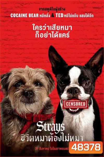 Strays (2023)ชีวิตหมาต้องไม่หมา