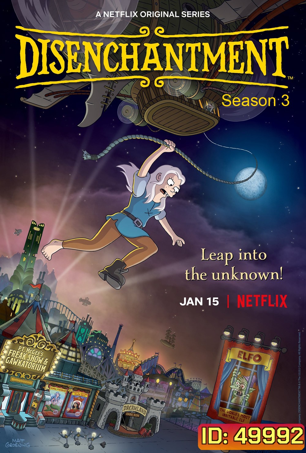 Disenchantment Season 3 ดิสเอนแชนท์เมนต์ เอลฟ์แสบกับเจ้าหญิงสำมะเล (2021) 10 ตอน