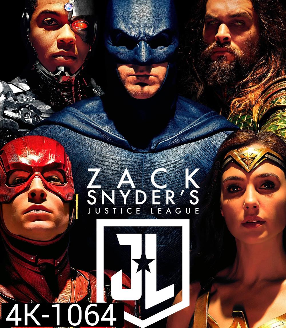 4K - Zack Snyder's Justice League (2021) : จัสติซ ลีก ของ แซ็ค สไนเดอร์ (ภาพ 4:3)- แผ่นหนัง 4K UHD